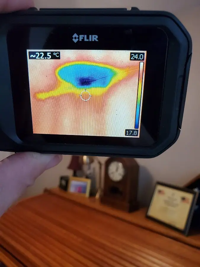 Thermal imaging inspection for water damage in Dover